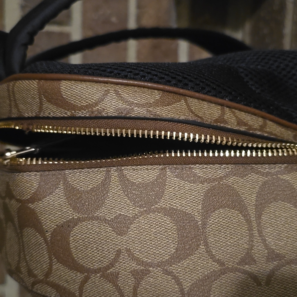 COACH Court Backpack Signature Canvas Brown - Picture 6 of 8